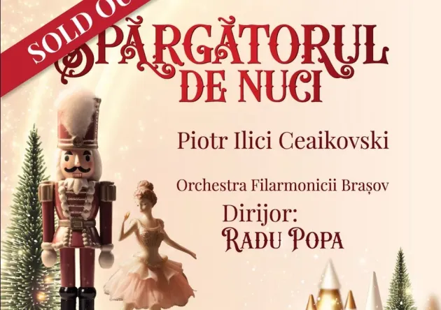 „Spărgătorul de nuci”, în reprezentaţie sold-out la Filarmonică. Braşovenii care nu au prins bilet îl pot asculta la repetiţia cu public
