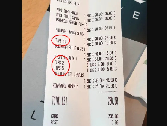 Bacşişul din 2023