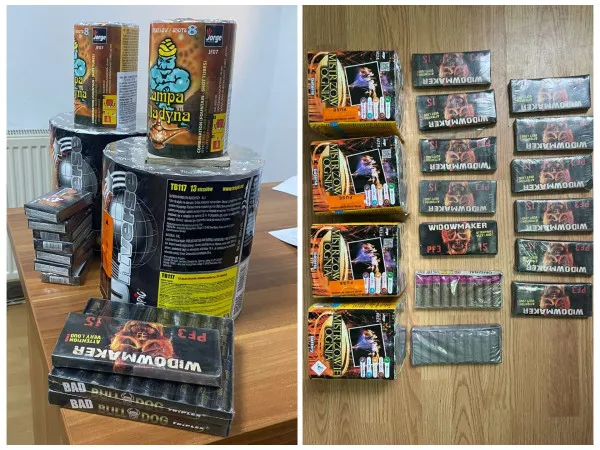 Artificii și petarde confiscate, amenzi transporturi ilegale de lemne din partea jandarmilor