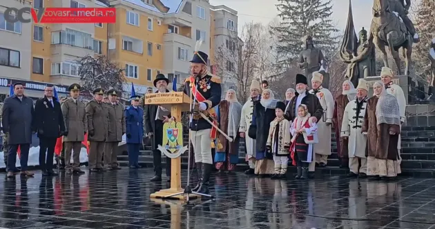 George Custură a fost Alexandru Ioan Cuza pe străzile din Sfântu Gheorghe