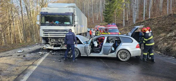 Ploaie şi accidente: DN1, DN1A, DN 13