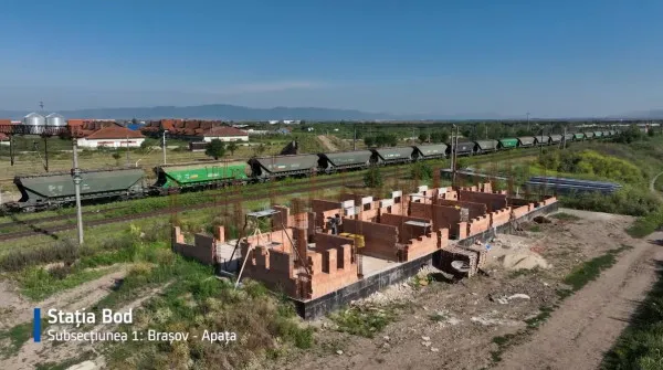 În ritm de melc, pe calea ferată de mare viteză Braşov - Sighişoara
