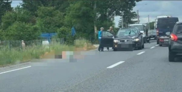 Pieton lovit pe DN1, dar şoferul n-ar fi de vină