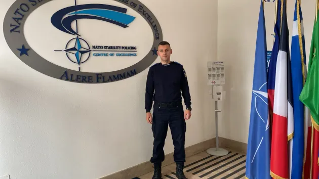 Un jandarm la „grupa NATO”