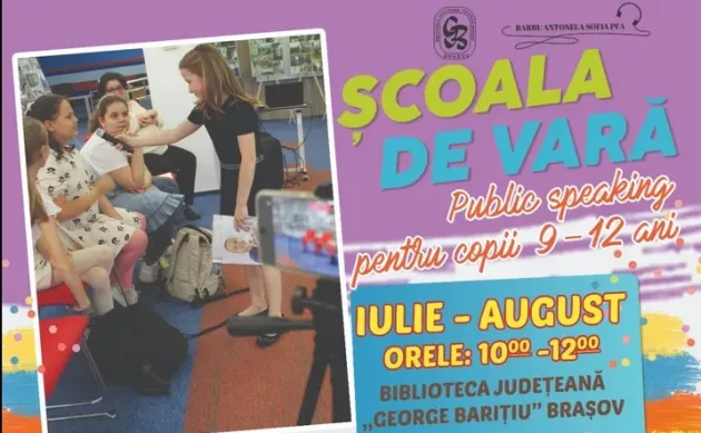 Şcoala de vară de „oratorie”, pentru copii, la Biblioteca Judeţeană