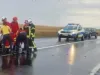 Accident pe DN1, o victimă a fost preluată cu elicopterul