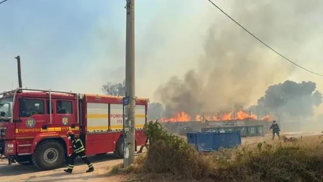Prima misiune în Grecia pentru pompierii români: un incendiu la Kropia