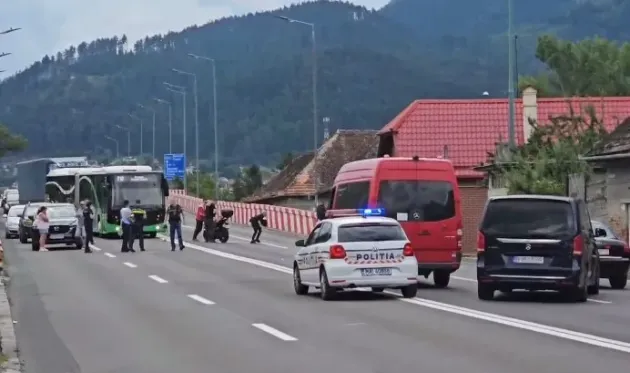 Motociclist, rănit pe Podul de la Dârste