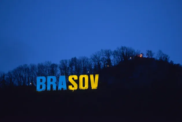 A treia „arborare Ucraina”, la Braşov