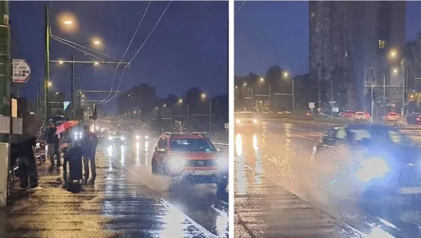 Staţie RATBV cu „duş” asigurat