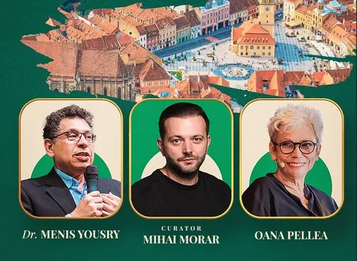 Morar aduce „Fain&Simplu” la Braşov. Conversaţii despre minte şi suflet cu Oana Pellea şi dr. Menis Yousry