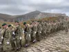 Ceremonie militară la cea mai înaltă cruce
