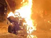 Incendiu la un centru de ATV-uri: 14 distruse