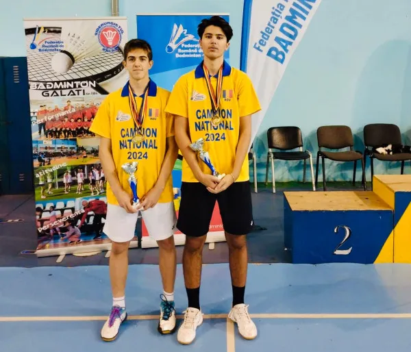 Maxim Iacob şi Călin Grăjdieru de la Kids Tâmpa, campioni naţionali la dublu U17