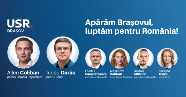 Candidații USR Brașov pentru alegerile parlamentare - o echipă unită, pentru apărarea intereselor brașovenilor