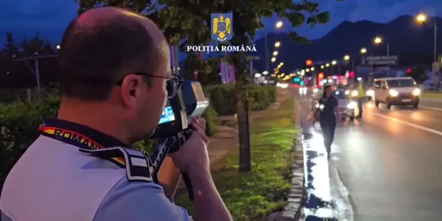 25 de polițiști și 9 radare pe DN1, de la Brașov la Sibiu: 83 de șoferi în culpă