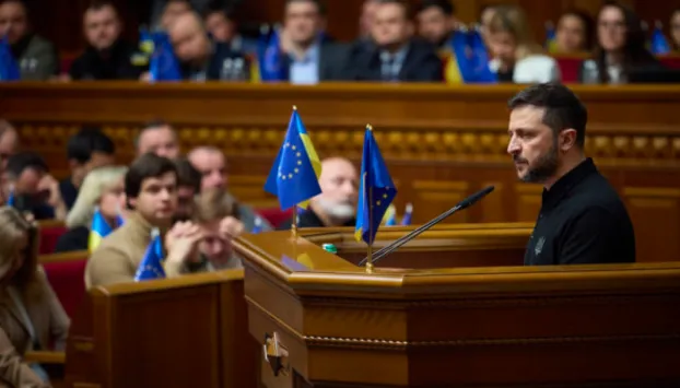 1.000 de zile de război. Preşedintele Ucrainei, către europarlamentari: „Cu siguranţă putem împinge Rusia către o pace justă”