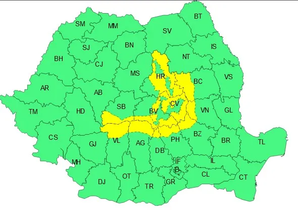 ANM: Revin ninsorile la Braşov