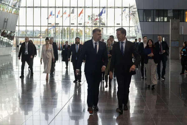 Premierul Ciolacu, mesaj ferm la întâlnirea cu șeful NATO despre întărirea rolului Alianței în România