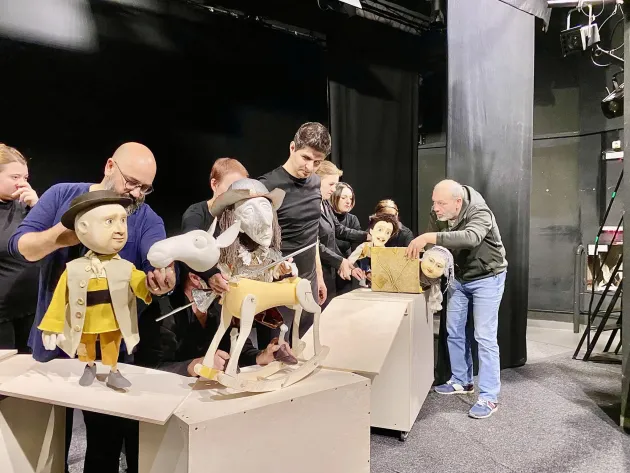 „Don Quijote”, varianta cu păpuşi 
