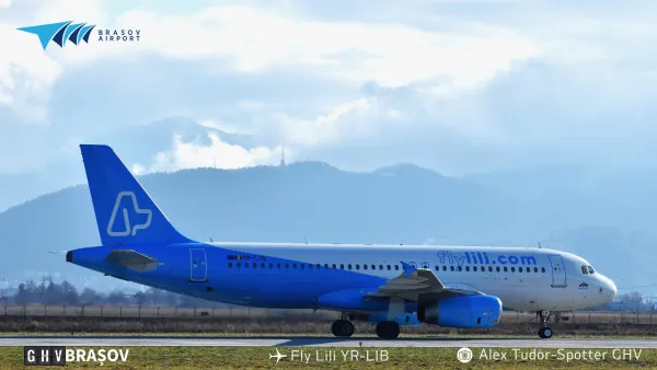 Fly Lili își suspendă cursele de pe Aeroportul Internațional Brașov-Ghimbav, din 11 ianuarie. 2025 Au fost prea puțini pasageri, susține operatorul 
