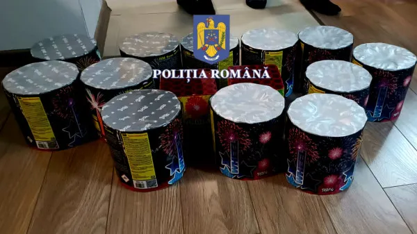 Prins cu petarde la vânzare, controlat şi acasă