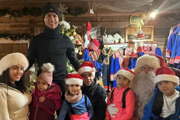 Cristiano Ronaldo a petrecut Crăciunul în Laponia