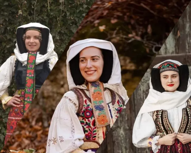 Calendarul 2025 al celor 12 femei în costum popular 