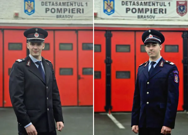 Pompier „din tată-n fiu”, pe urmele tatălui şi unchiului, la ISU Braşov