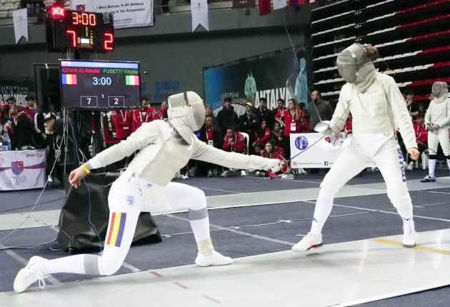 Amalia Covaliu a câştigat medalia de argint în proba de sabie, la Europenele de cadeţi
