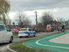 De pe motoscuter, pe targă