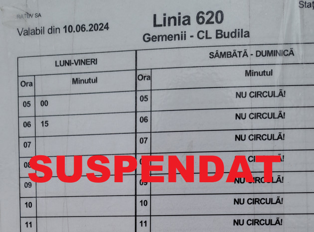 RATBV a anulat autobuzul de Budila. Pe termen nelimitat, din „motive financiare”