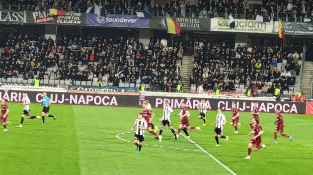 Universitatea a câştigat derby-ul clujean cu CFR
