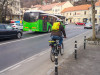 Bicicliştii ar putea împărţi benzile de circulaţie cu autobuzele 