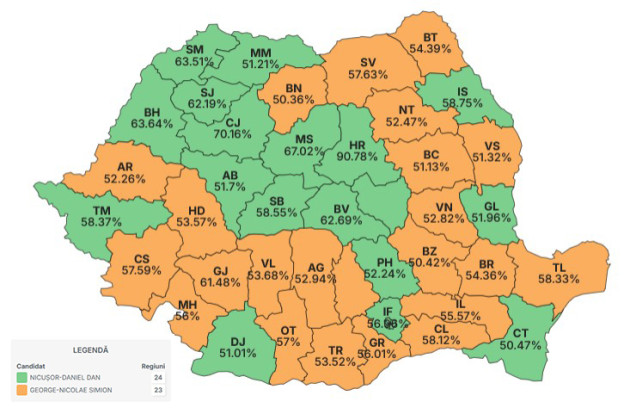 Nicuşor Dan - preşedinte. George Simion - fals preşedinte