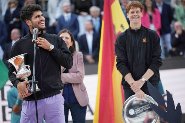 Alcaraz l-a învins pe Sinner în finala turneului ATP Masters 1.000 de la Roma