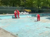 Fântâna arteziană din Parcul Central a intrat în reparaţii. Contractantul a găsit oameni 