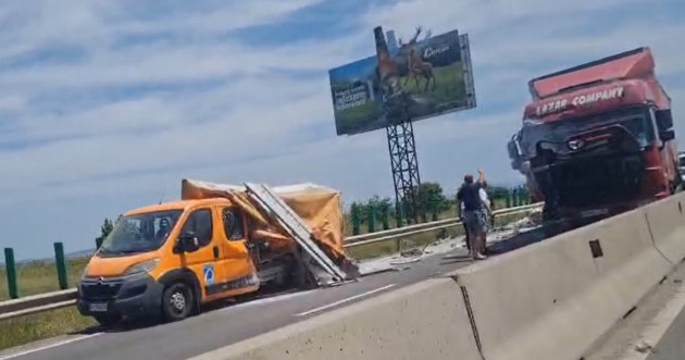 Un accident care a blocat DN1