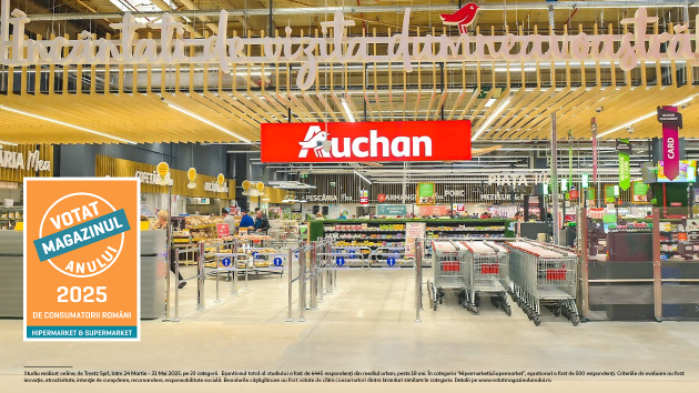 Auchan România, votat „Magazinul Anului 2025” în retailul autohton și premiat pentru produse marcă proprie românești