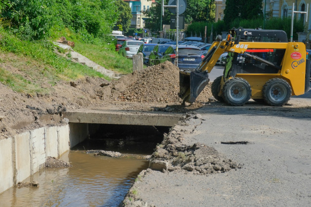 Porțiunea descoperită a canalului Graft, mai lungă cu 40 de metri. Lucrările din zona După Ziduri au intrat în ultima etapă