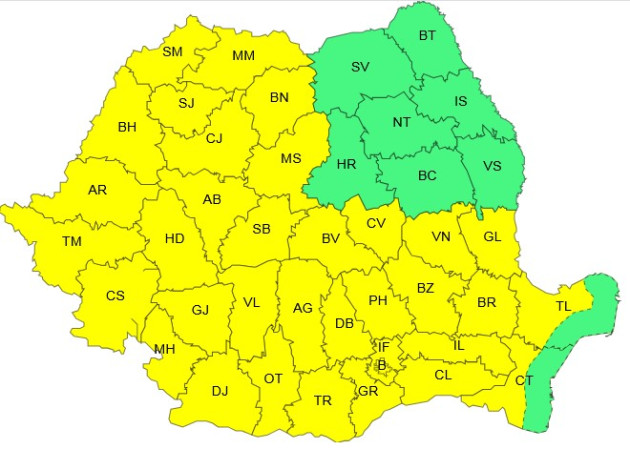 ANM: Până joi, caniculă, 34 -38 de grade Celsius. ITM Braşov transmite recomandări pentru protecţia angajaţilor
