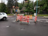 A curs Timişul prin canalizare. Un „dop” de gunoaie a spart strada Mihai Viteazul