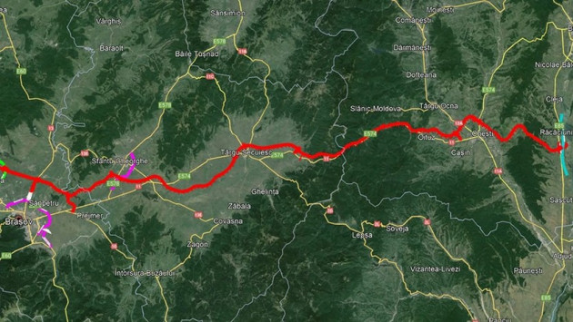 Autostrada Braşov – Bacău: Nu mai trece direct Ilieni – Hărman – Bod, ci deviază prin Prejmer spre Tărlungeni