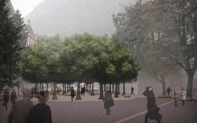 Planul parcării subterane de la Prefectură rămâne în vigoare. Nu însă ca  afacere privată, cum a vrut Coliban 