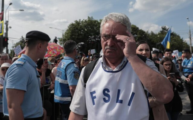 Protest în prima zi de şcoală 