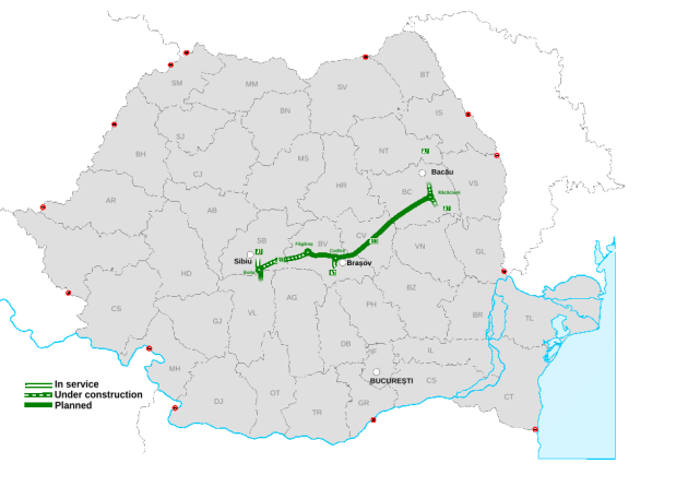 A13 Sibiu – Braşov urcă în lista autostrăzilor prioritare  