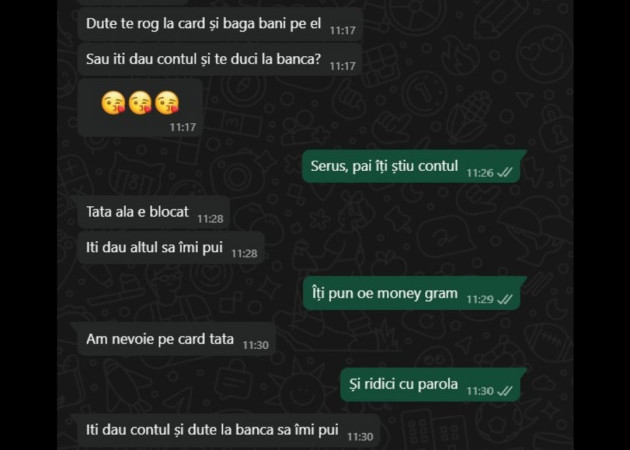 „Bună, tata...”