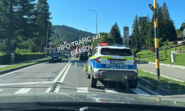 Motociclist doborât pe DN1