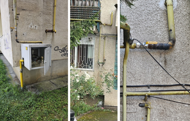 Ce n-a văzut nici Distrigaz-ul: curge apă pe ţeava de gaz. Un vecin şi un meşter prost a nenorocit  5 scări de bloc din Braşov