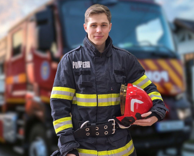 Salvator şi în afara turei. În drum spre Braşov s-a oprit pentru a se alătura colegilor chemaţi la un incendiu în Codlea